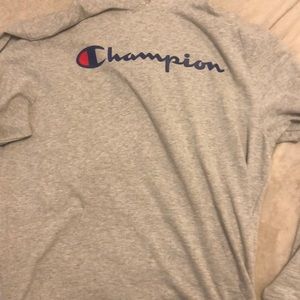 Grey champion hoodie